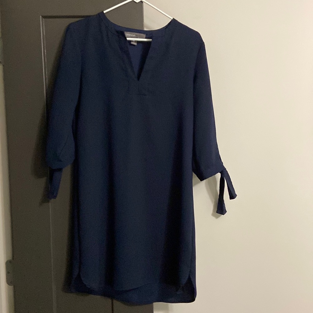 Navy blue casual long sleeve